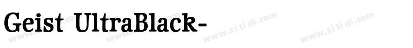 Geist UltraBlack字体转换